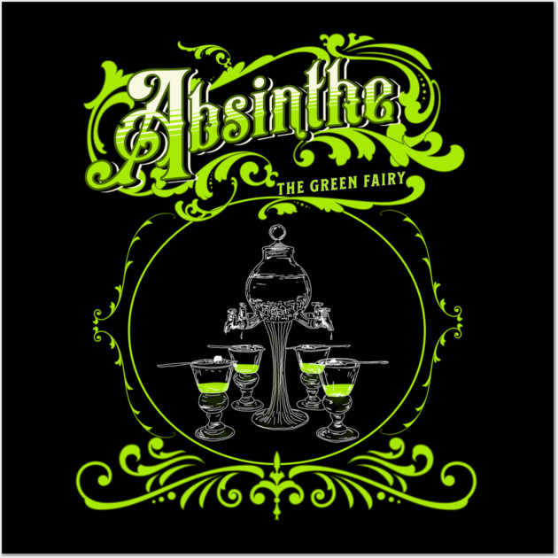 Vintage Illustrated Absinthe Set Wall Art by H. R. Sinclair