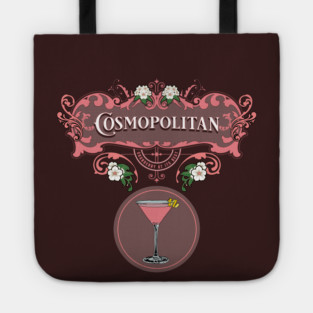 Retro Cosmopolitan Cocktail Tote