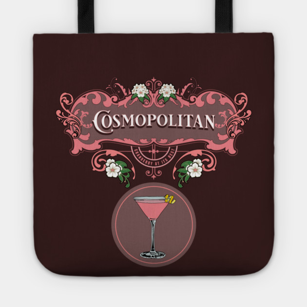 Retro Cosmopolitan Cocktail Tote by H. R. Sinclair