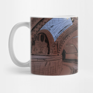 Abandoned NY City Hall Subway Station Illustration Mug
