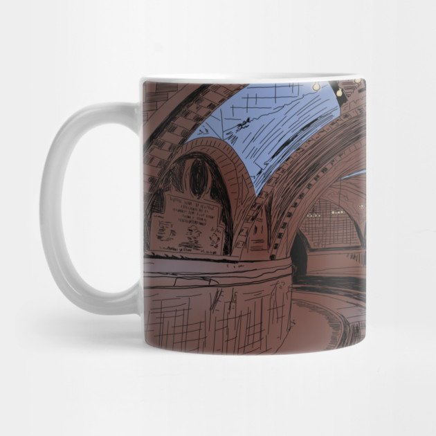 Abandoned NY City Hall Subway Station Illustration by H. R. Sinclair