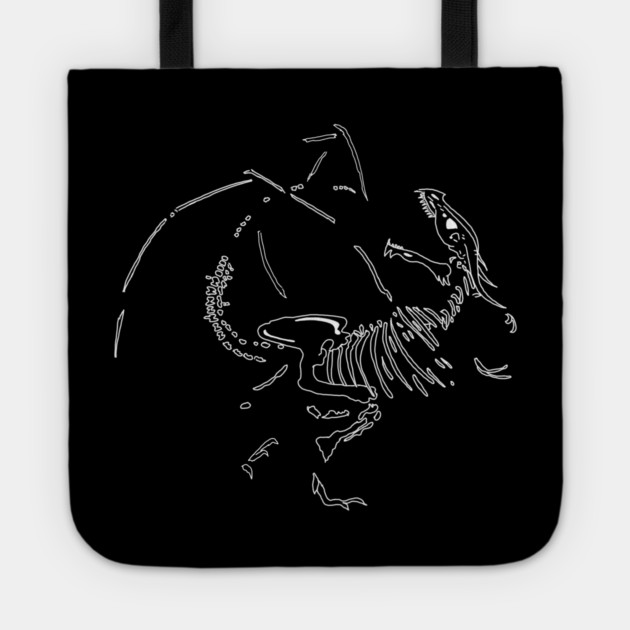Dragon Fossils Tote by H. R. Sinclair