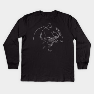 Dragon Fossils Kids Long Sleeve T-Shirt