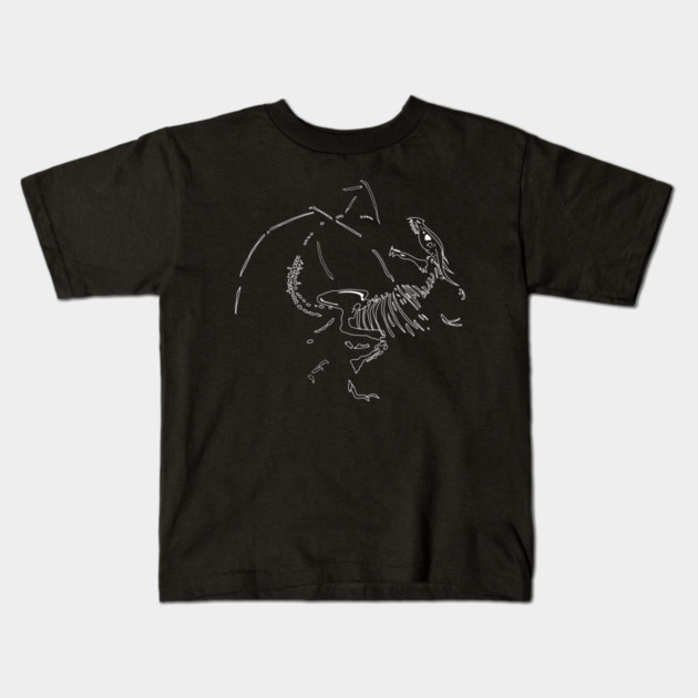 Dragon Fossils Kids T-Shirt by H. R. Sinclair