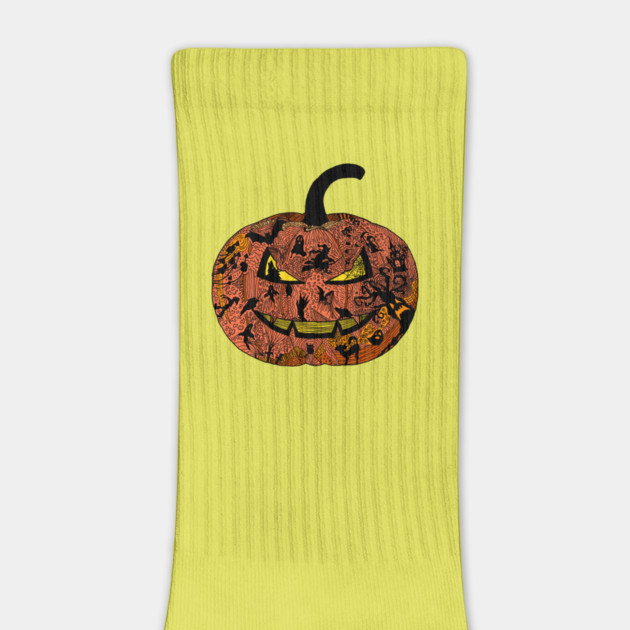 Halloween Pumpkin Doodle Line Art by H. R. Sinclair