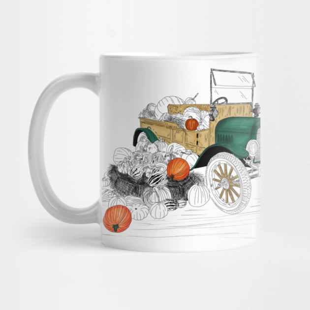 Vintage Car Pumpkin Harvest by H. R. Sinclair