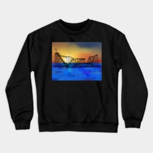 Seaside Heights Roller Coaster Crewneck Sweatshirt