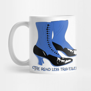 Vintage Spat Boots, road less traveled by Mug