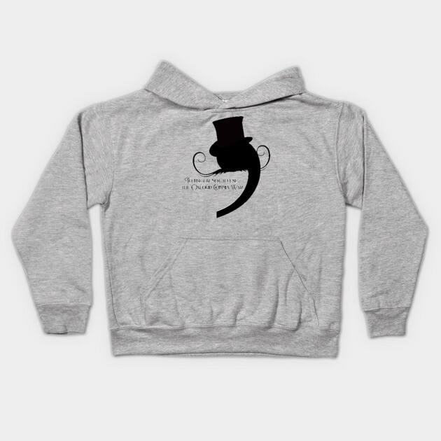 Villainous Comma, comma wars Kids Hoodie by H. R. Sinclair