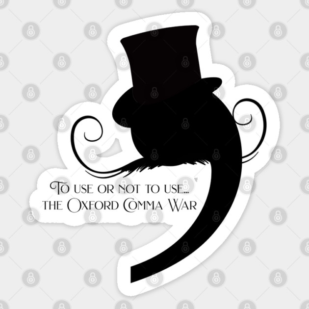 Villainous Comma, comma wars Sticker by H. R. Sinclair