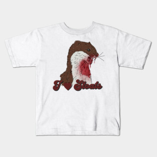 I Love Stoats Kids T-Shirt