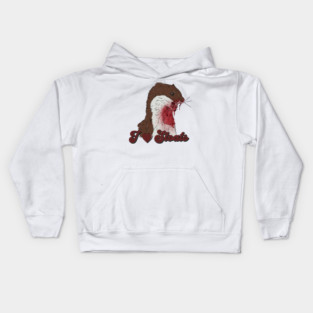 I Love Stoats Kids Hoodie