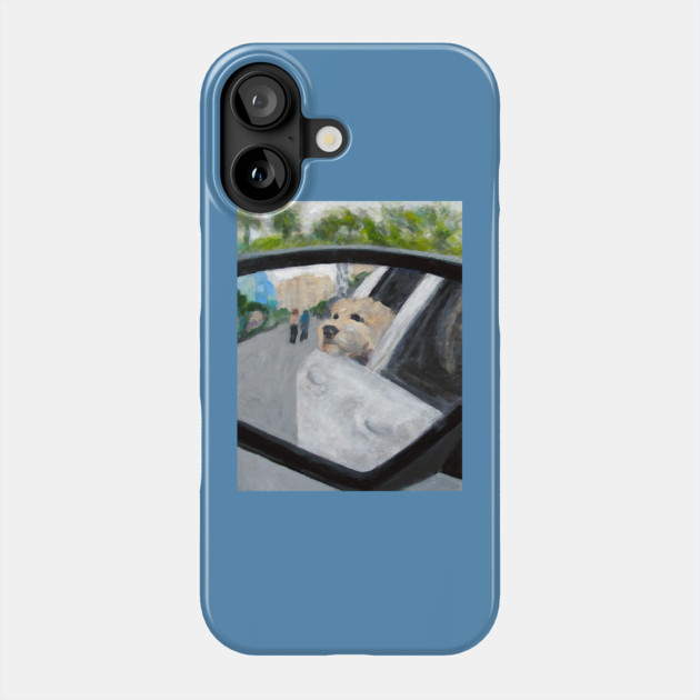 Adorable Dog Art Cruisin' w/Sabo in North Myrtle, South Carolina Phone Case by DonWillisJrArt