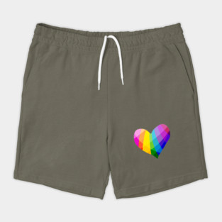 Rainbow Heart Shorts