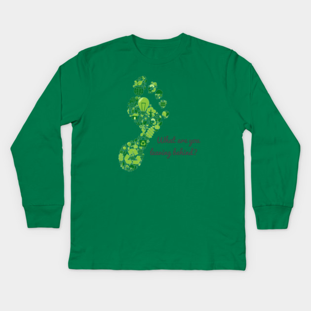 What are you leaving behind? Kids Long Sleeve T-Shirt by C.Code