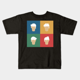 Cat Ice Cream 2x2 Kids T-Shirt