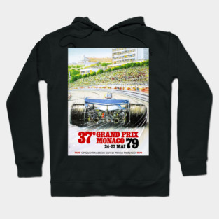 Grand Prix Monaco Vintage Poster 1979 Hoodie