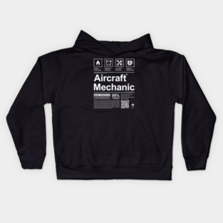 Life of an Aircraft Mechanic - Funny Traits Kids Hoodie