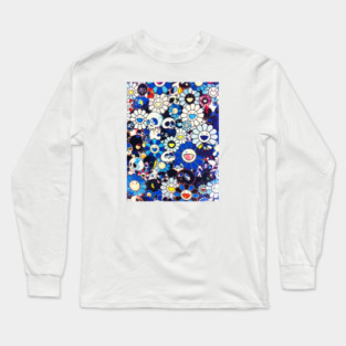 wild navy flowers Long Sleeve T-Shirt