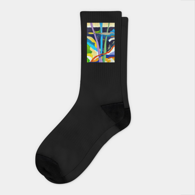 Abstract Tree Art - Nature Inspired Design Socks by DonWillisJrArt