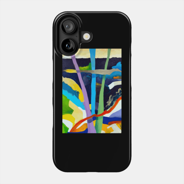 Abstract Tree Art - Nature Inspired Design Phone Case by DonWillisJrArt