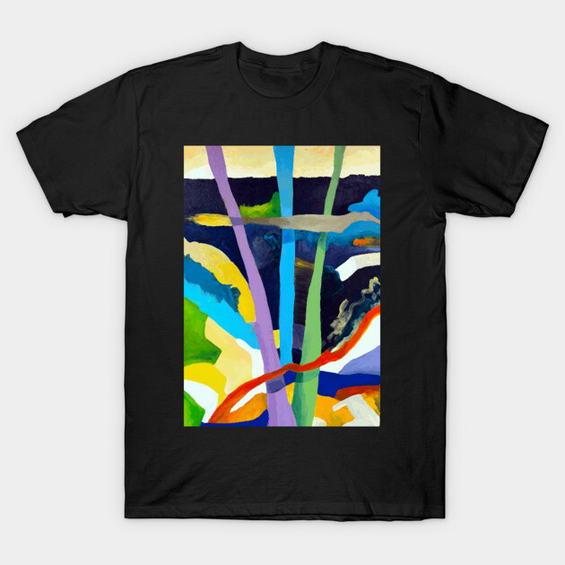 Abstract Tree Art - Nature Inspired Design T-Shirt by DonWillisJrArt