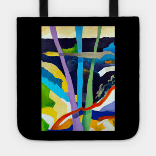 Abstract Tree Art - Nature Inspired Design Tote