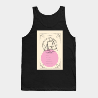Libra Zodiac Poster Design Tank Top