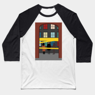 Only Murders In The Building Season 1 Fan Art, Caution Tape & Colored Windows Baseball T-Shirt