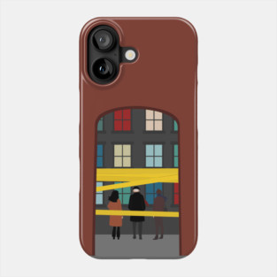 Only Murders In The Building Season 1 Fan Art, Caution Tape & Colored Windows Phone Case