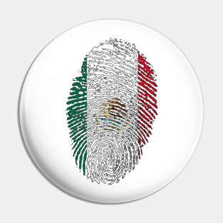 Mexico Flag - Mexican Flag - MX Flag Fingerprint Pin