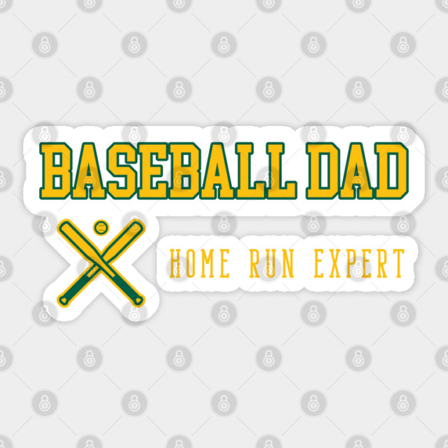 FUNNY BASEBALL DAD, FUNNY PUNS Sticker by Prinyos