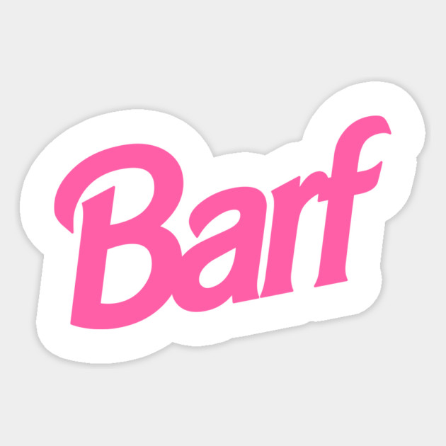Barf T-Shirt Sticker by dumbshirts