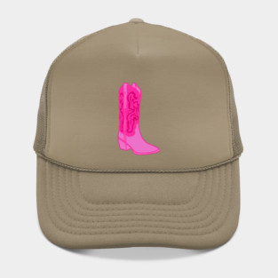 Preppy Bright Pink Cowgirl Aesthetic Hat