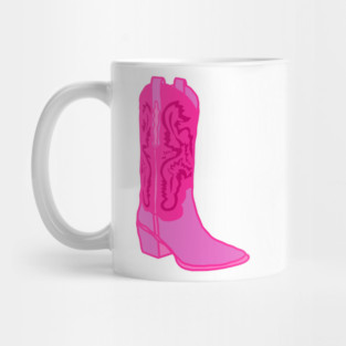 Preppy Bright Pink Cowgirl Aesthetic Mug