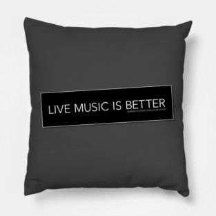 Live Music Bumper Sticker Pillow