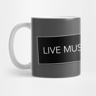 Live Music Bumper Sticker Mug