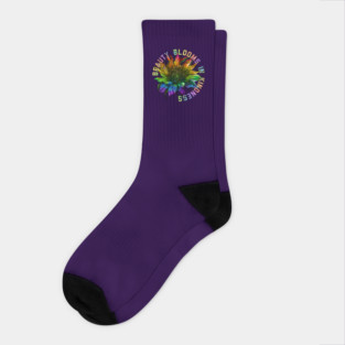 Beauty Blooms In Kindness Socks