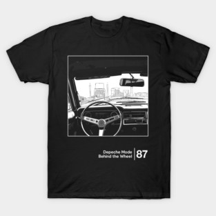 Behind The Wheel / Minimalist Graphic Design Artwork T-Shirt