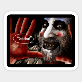 Captain Spaulding "Funny Business" portrait (digital) Sticker