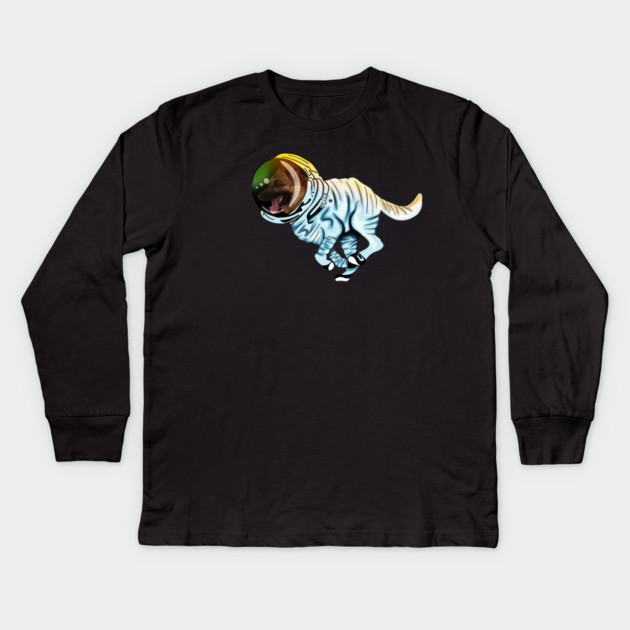 German Shepherd, Astronaut, Love German Shepherds Kids Long Sleeve T-Shirt by logiamerch