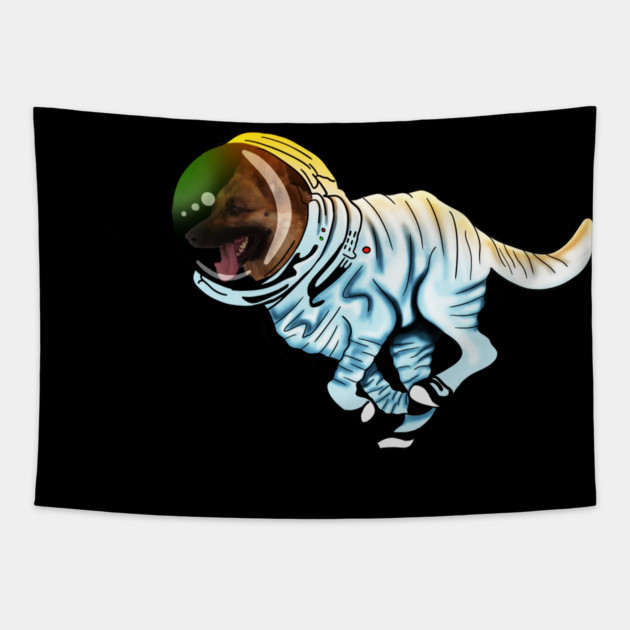 German Shepherd, Astronaut, Love German Shepherds Tapestry by logiamerch
