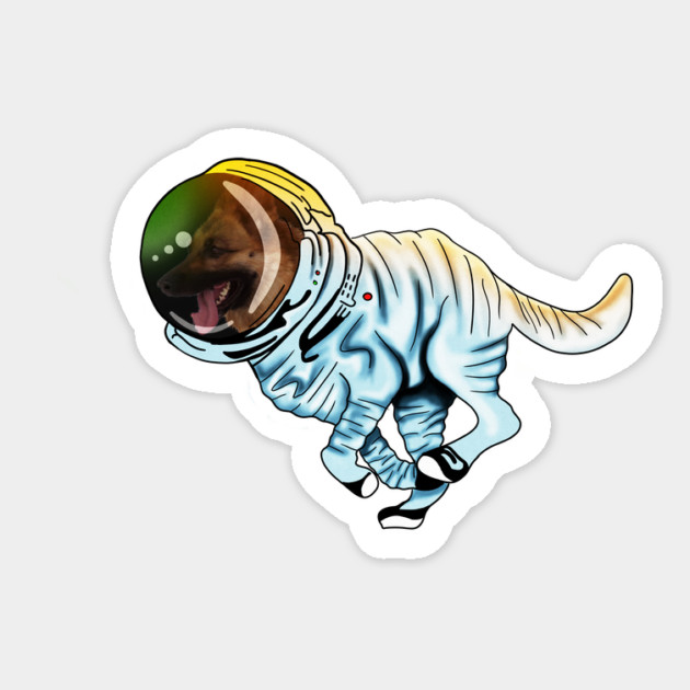 German Shepherd, Astronaut, Love German Shepherds Sticker by logiamerch