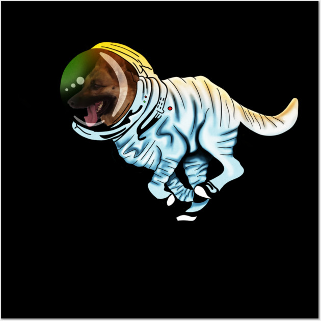 German Shepherd, Astronaut, Love German Shepherds Wall Art by logiamerch