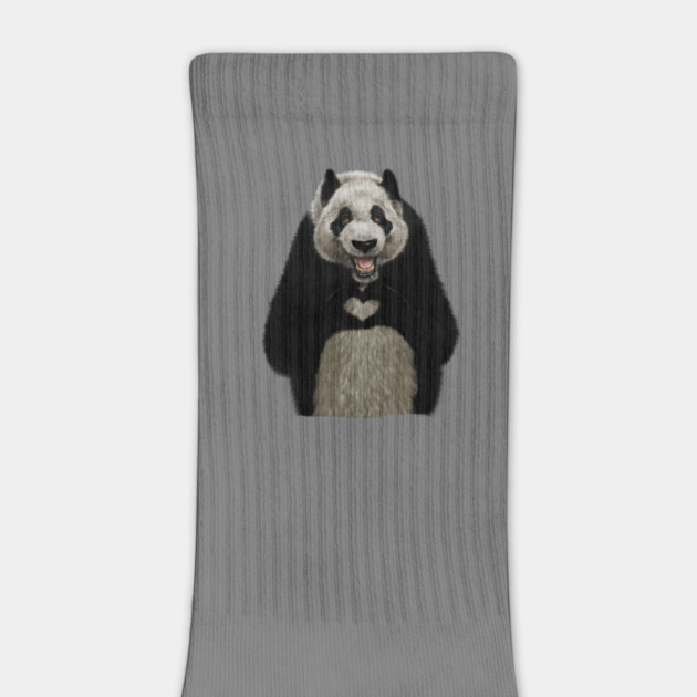 Panda Bea making heart Gesture, Love Pandas by logiamerch