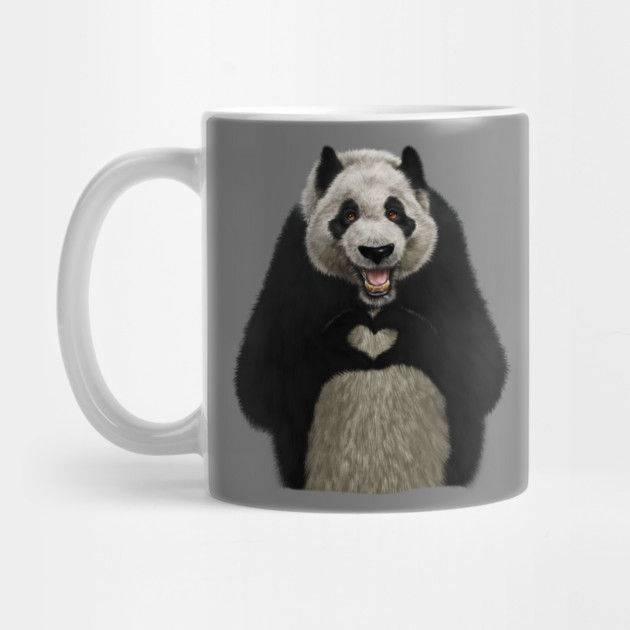 Panda Bea making heart Gesture, Love Pandas by logiamerch