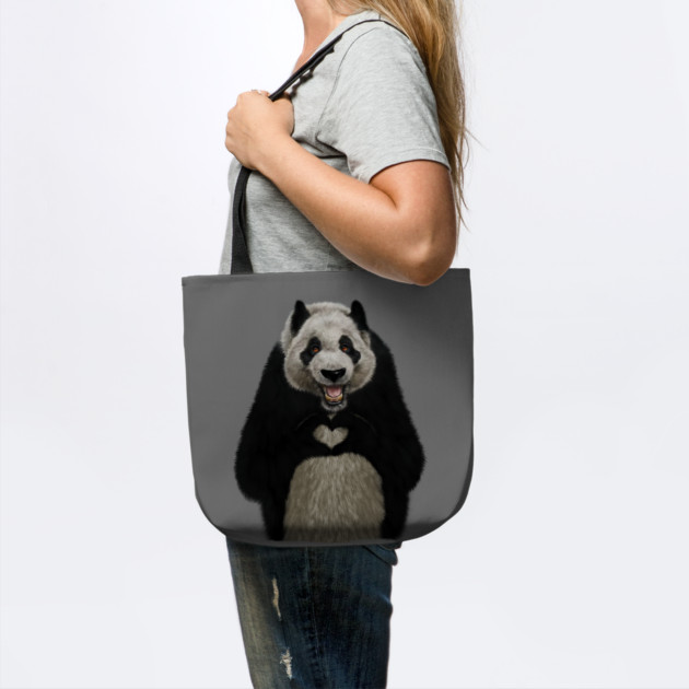 Panda Bea making heart Gesture, Love Pandas by logiamerch