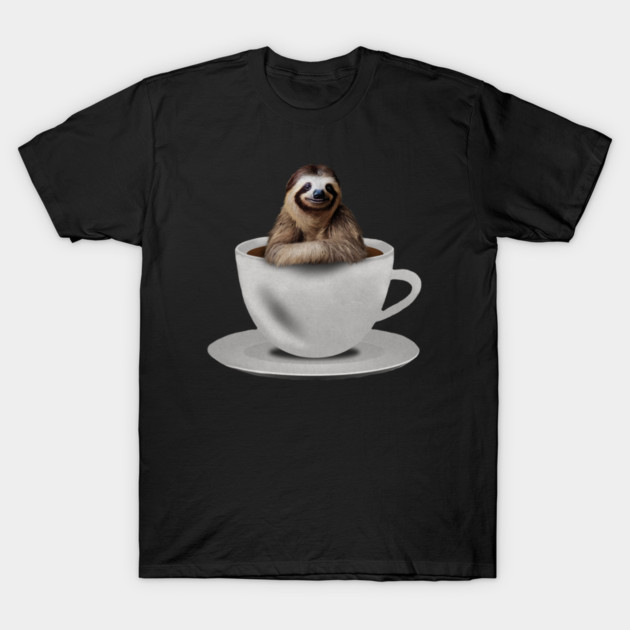 Sloth inside Coffee Mug, Funny Sloth Lover T-Shirt by logiamerch