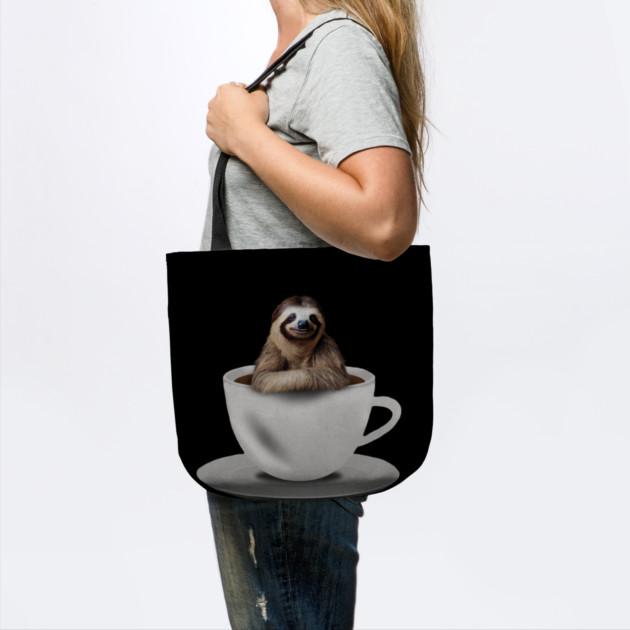Sloth inside Coffee Mug, Funny Sloth Lover by logiamerch