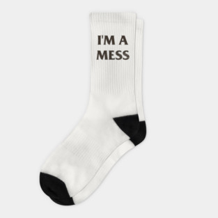 I'm a Mess / Sid Vicious Punk Rock Pin Socks